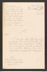 k.k. naturhistorisches Hofmuseum, Intendanzakten 1885-1896 (Hauer), Aktenzahl Z.341.a/1890, Seite 1